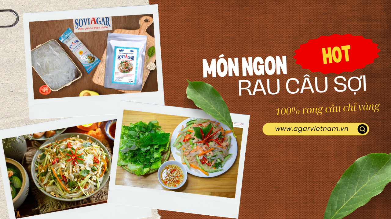 Rau Câu Sợi Chất Lượng Cao – Bí Quyết Làm Món Ngon Chuẩn Vị Việt Từ Vũ Minh Soviagar